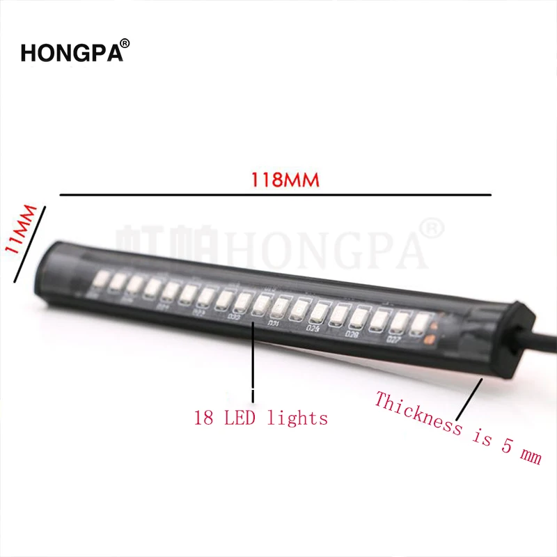 Фара для мотоцикла полоса задний тормоз стоп сигнал поворота номерной знак