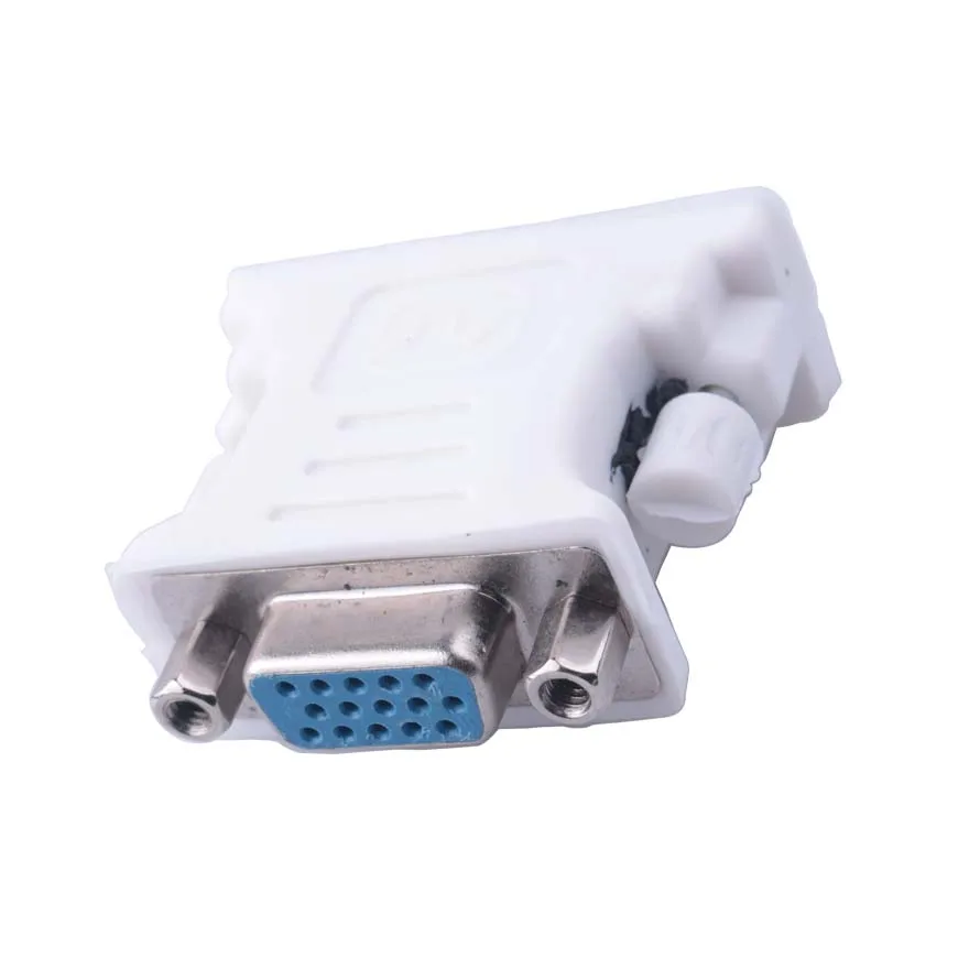 Горячий конвертер адаптер 1080P штекер-гнездо DVI в VGA видео для ПК ноутбука HDTV LCD DVD -