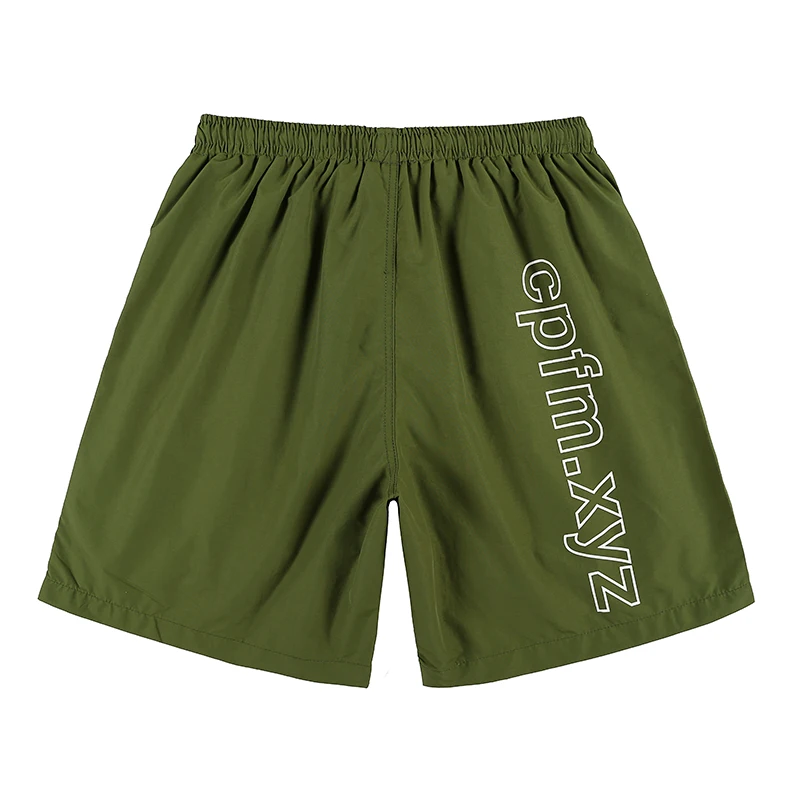 

Шорты Kanye мужские и женские в полоску, уличные повседневные штаны оверсайз с принтом пять звезд, с эластичным поясом и надписью, летние