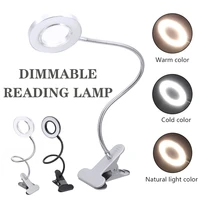 usb power led book light desk lamp flexible bed reading book lights table lamp for study room bedroom clip on desk table light