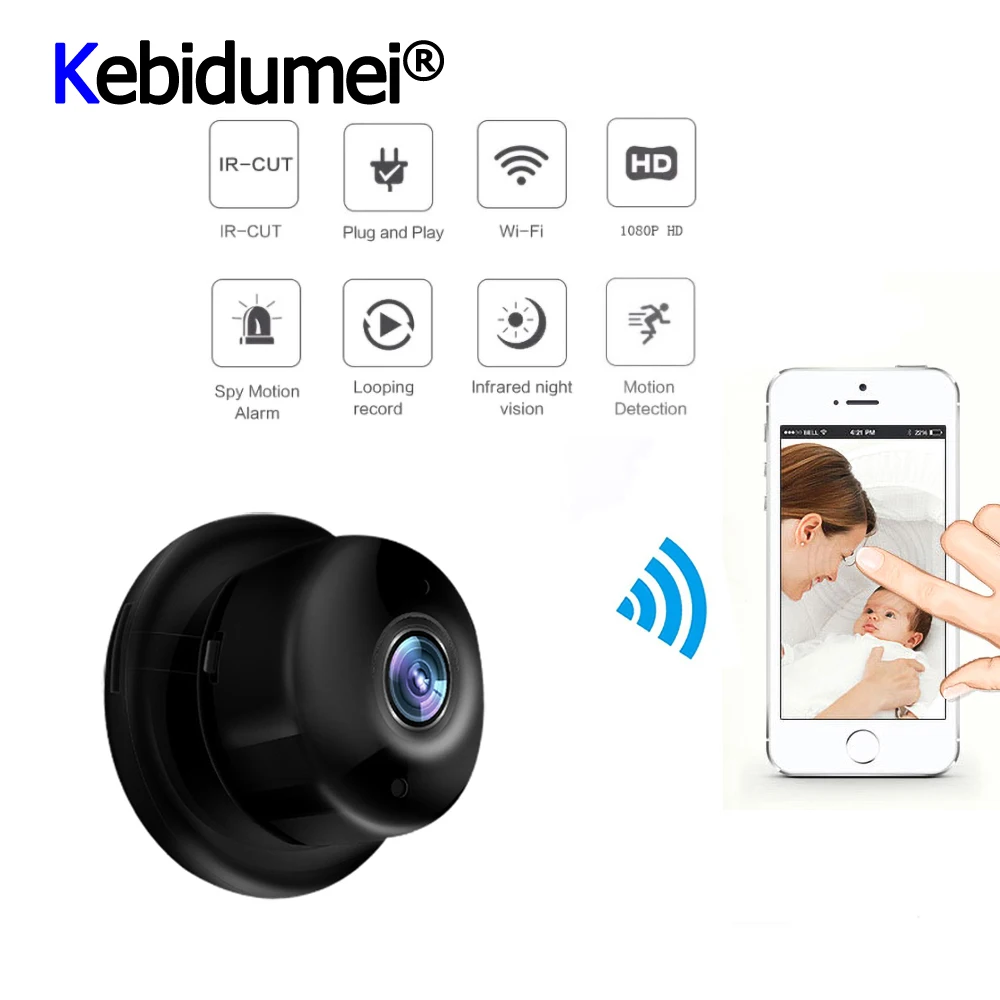 

IP-камера видеонаблюдения, Wi-Fi, 1080P, ночное видение