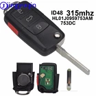 Пульт дистанционного управления для VW Volkswagen Beetle CC Golf Jetta Passat GTI, 315 МГц, ID48, 1J0959753AMDC