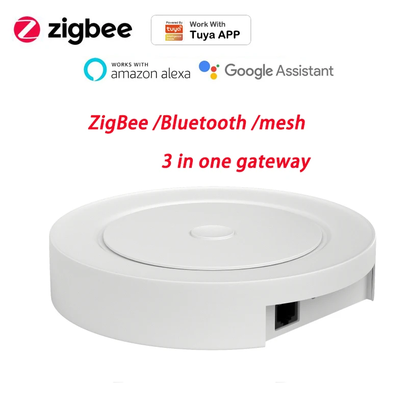 

Многорежимный смарт-шлюз ZigBee, проводной сетевой хаб с Wi-Fi, Bluetooth, работает с умным приложением Tuya, с голосовым управлением через Alexa, Google Home