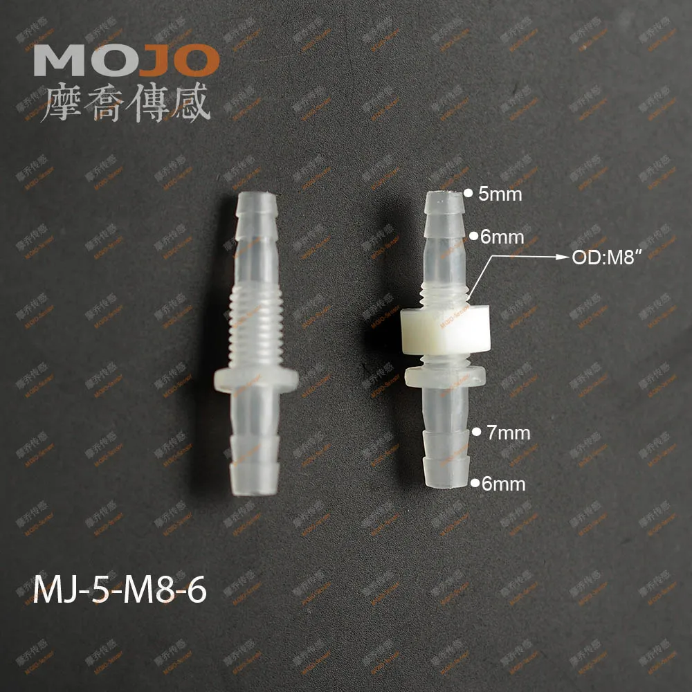 

2020 Free shipping!!MJ-5-M8-6 Straght type barbed water hose connectors M8 thread (100pcs/lots)