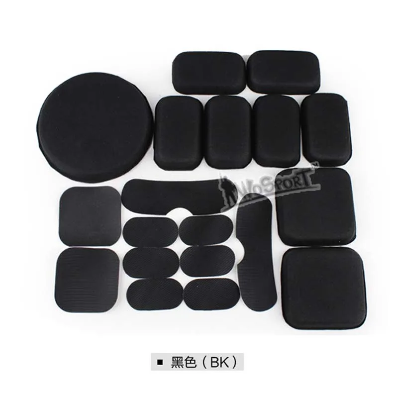 Free Shipping Outdoor New Airsoft Tactical Fast MICH Helmet Replacement EVA Pad Protective Foam Pad Set 19pcs