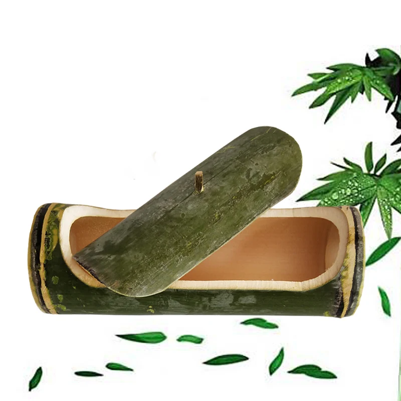 Бамбуковый отпариватель Цилиндр с крышкой чаша для отпаривания ручная работа