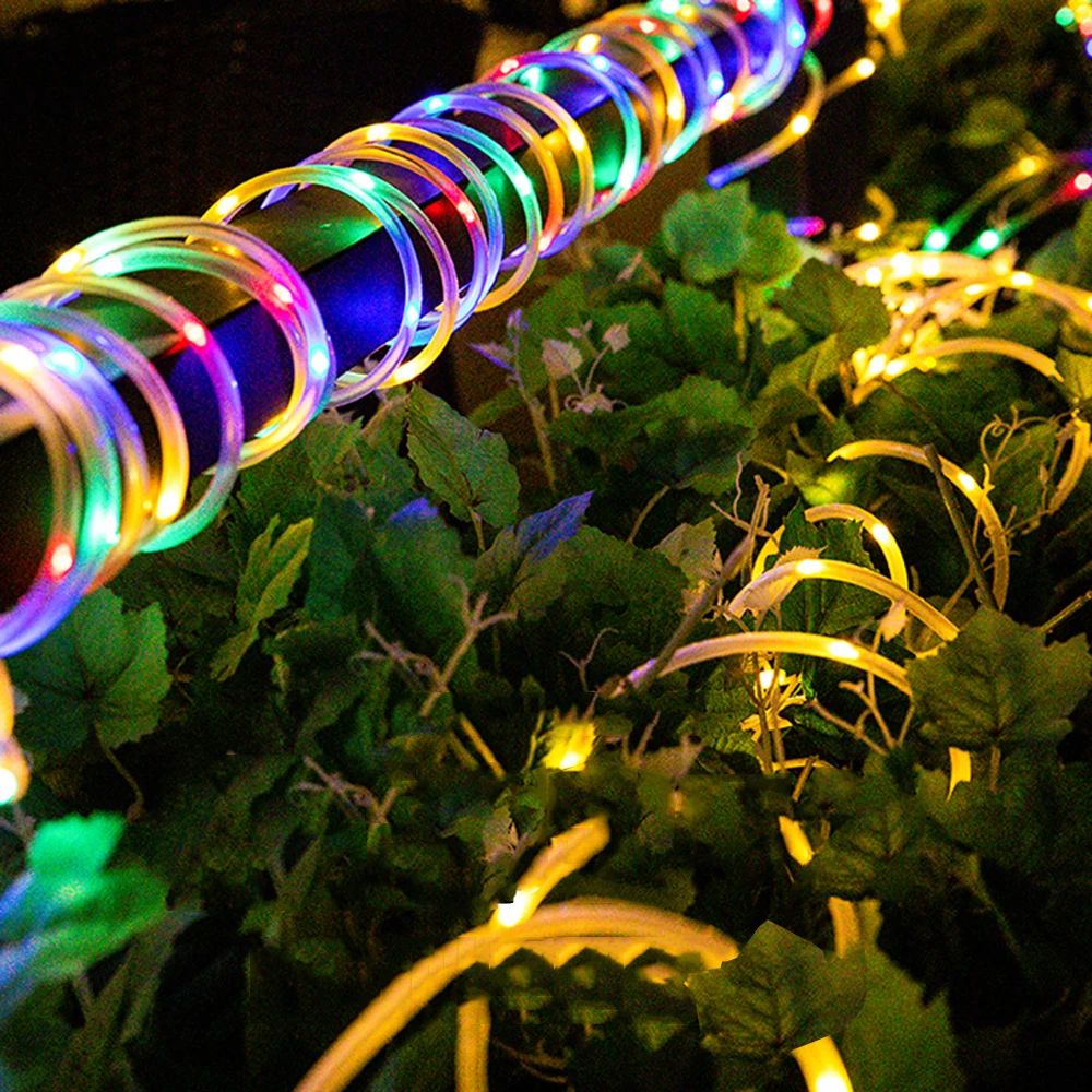 Затемняемый 112 м 100 светодиодов Открытый Солнечный струнный светильник s Фея