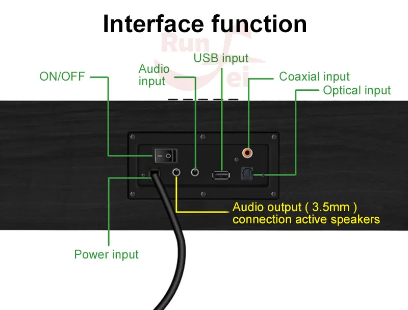 IBASS 61K Bluetooth Саундбар микрофон объемный звук домашний кинотеатр 6 единиц