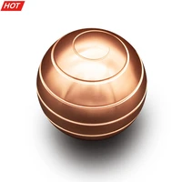 desktop stress relief toy aluminum alloy decompression hypnosis rotary gyro adult fingertip toy kinetic round metal spinner gift