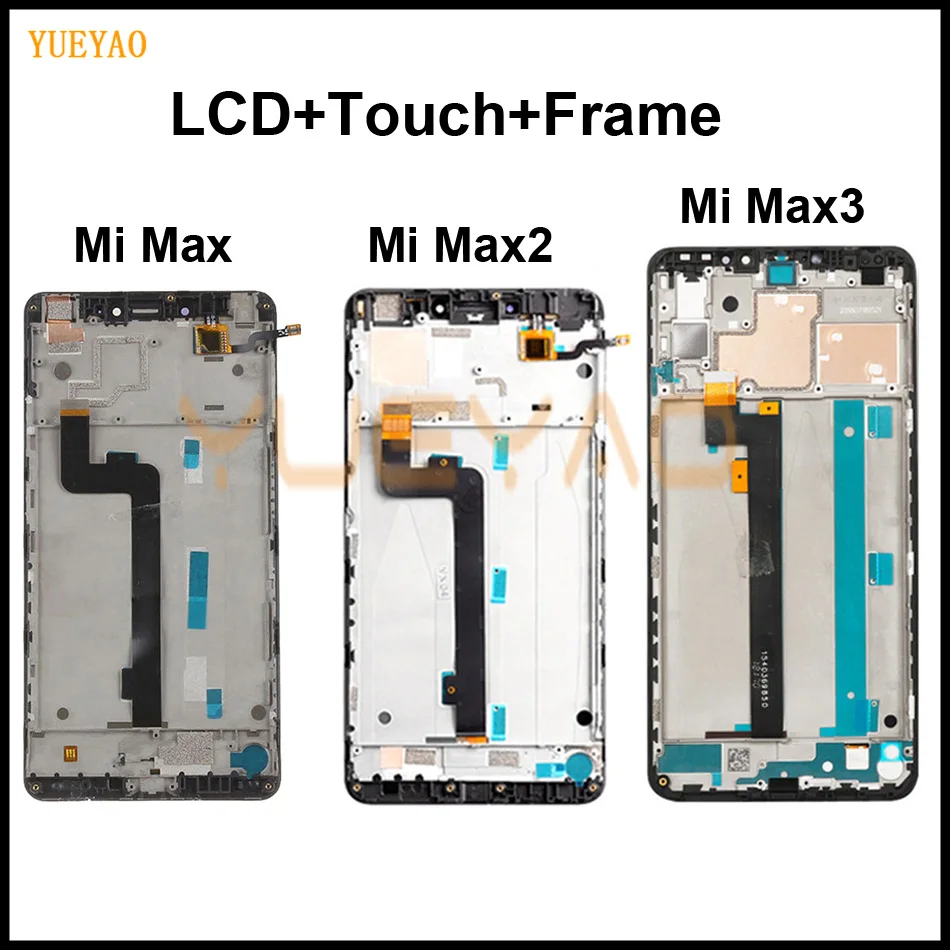 ЖК дисплей для Xiaomi Mi Max 1 2 3 сенсорный экран дигитайзер в сборе замена MAX1 MAX2 MAX3 с