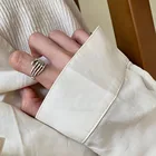 1 шт. винтажное готическое серебряное кольцо на палец для женщин мужчин ретро индивидуальное кольцо на палец Подарки Регулируемые панк Хэллоуин ювелирные изделия