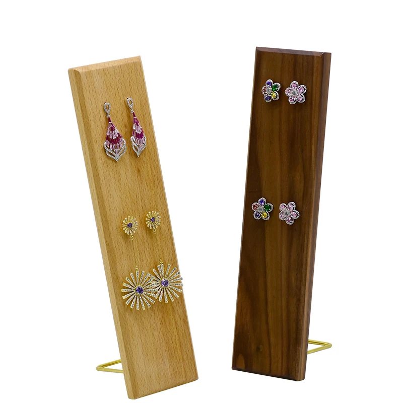 

Jewelry Organizer Storage earing Display Stand for Store Jewellery holder earring Stub Holders Wooden customized earring Case