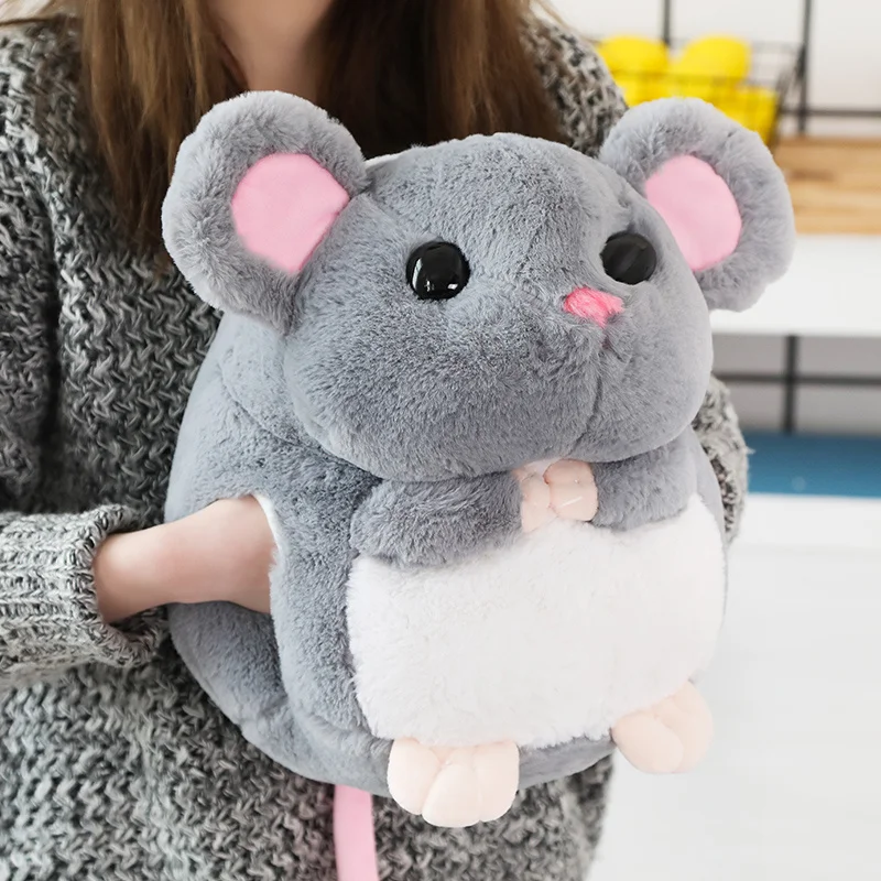 40 см Kawaii кукла мышка Подушка Одеяло мягкие теплые мыши плюшевые игрушки хомяк