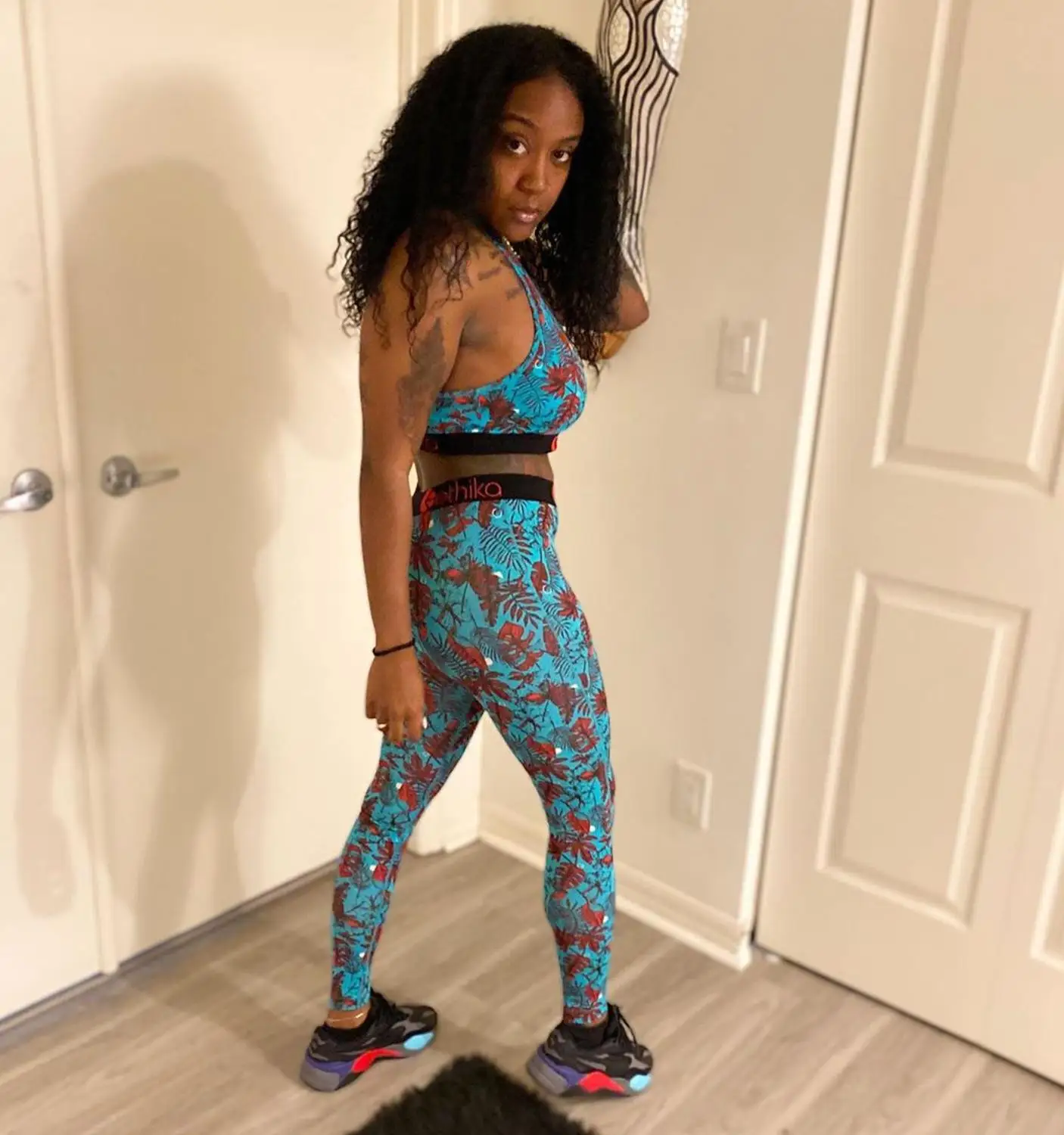Модный принт дизайн женская летняя обувь комплект из 2 предметов спортивный