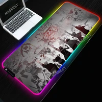 mrgbest rgb mouse pads japan hot anime desk mat sparking precision weaving colorful for pc laptop keyboard mice mat
