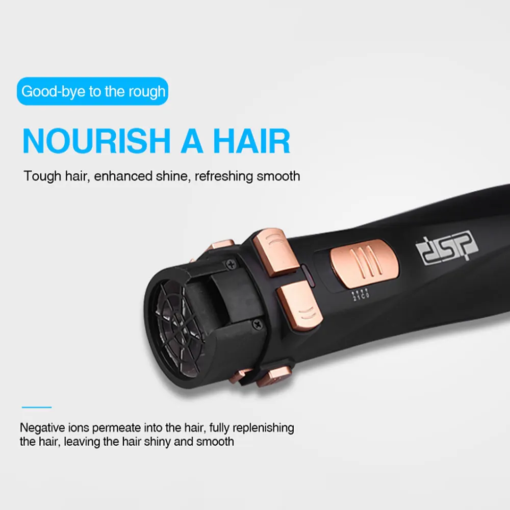 DSP Фен щетка выпрямитель плойка 4 в 1 отрицательный Илон стайлер Регулируемая