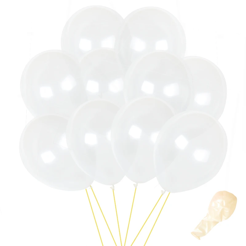 10pcs white 10 шт. розовые латексные гелиевые шары 10 дюймов воздушные шары с дизайном «сердце» надувные свадебные украшения Воздушные шары товары для дня рождения - Цвет: 10pcs white