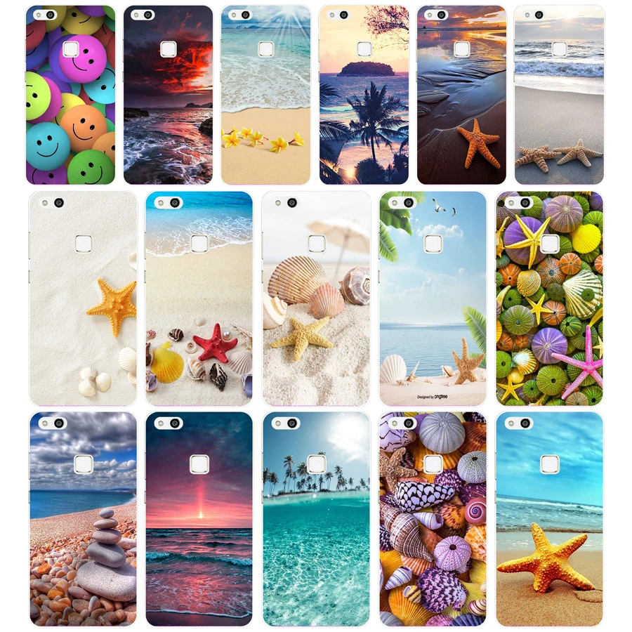 314FG желтая Морская звезда на море Мягкий Силиконовый ТПУ чехол для huawei Honor 9 p10 mate 10