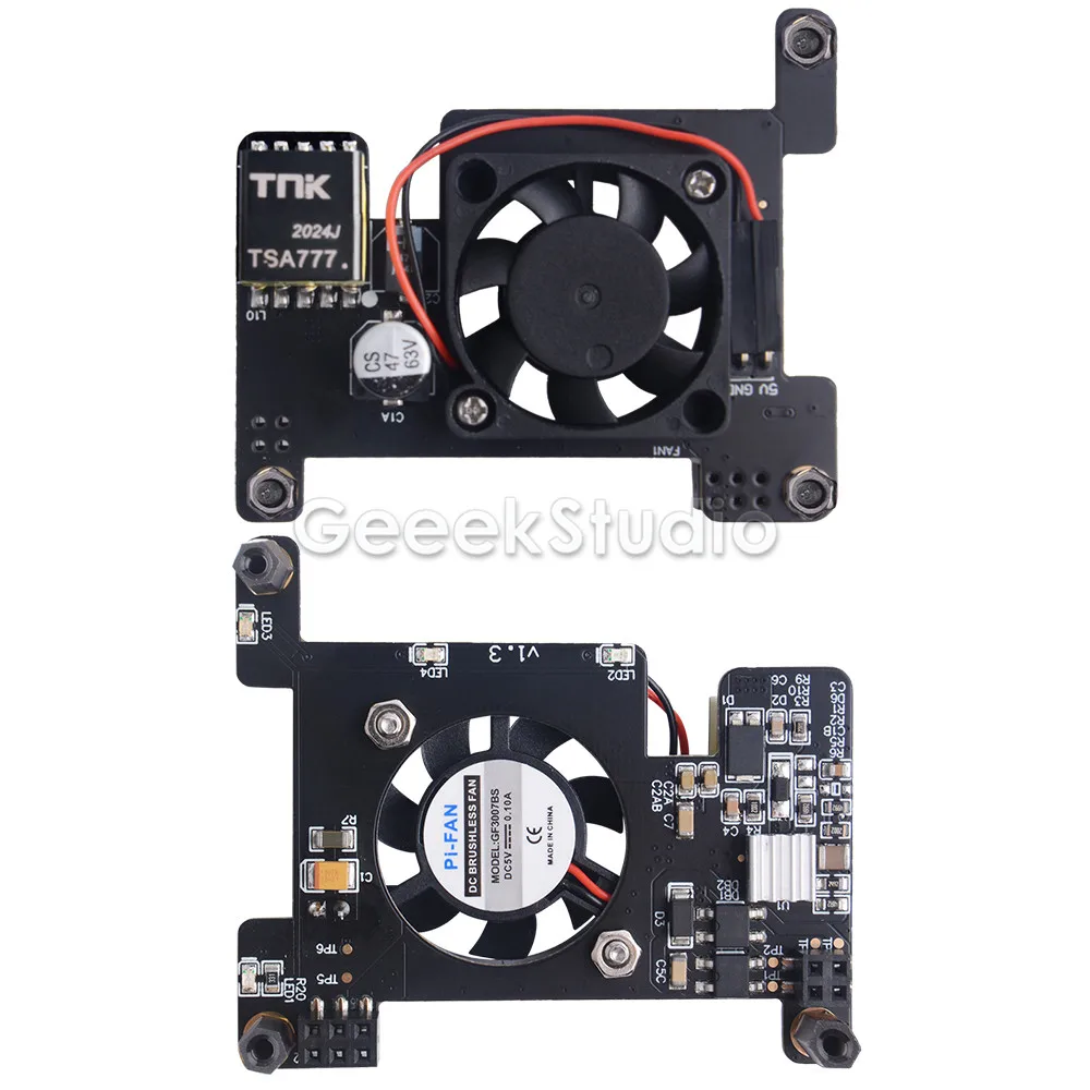 Raspberry Pi с изоляцией PoE HAT модуль расширения Power Over Ethernet охлаждающим вентилятором