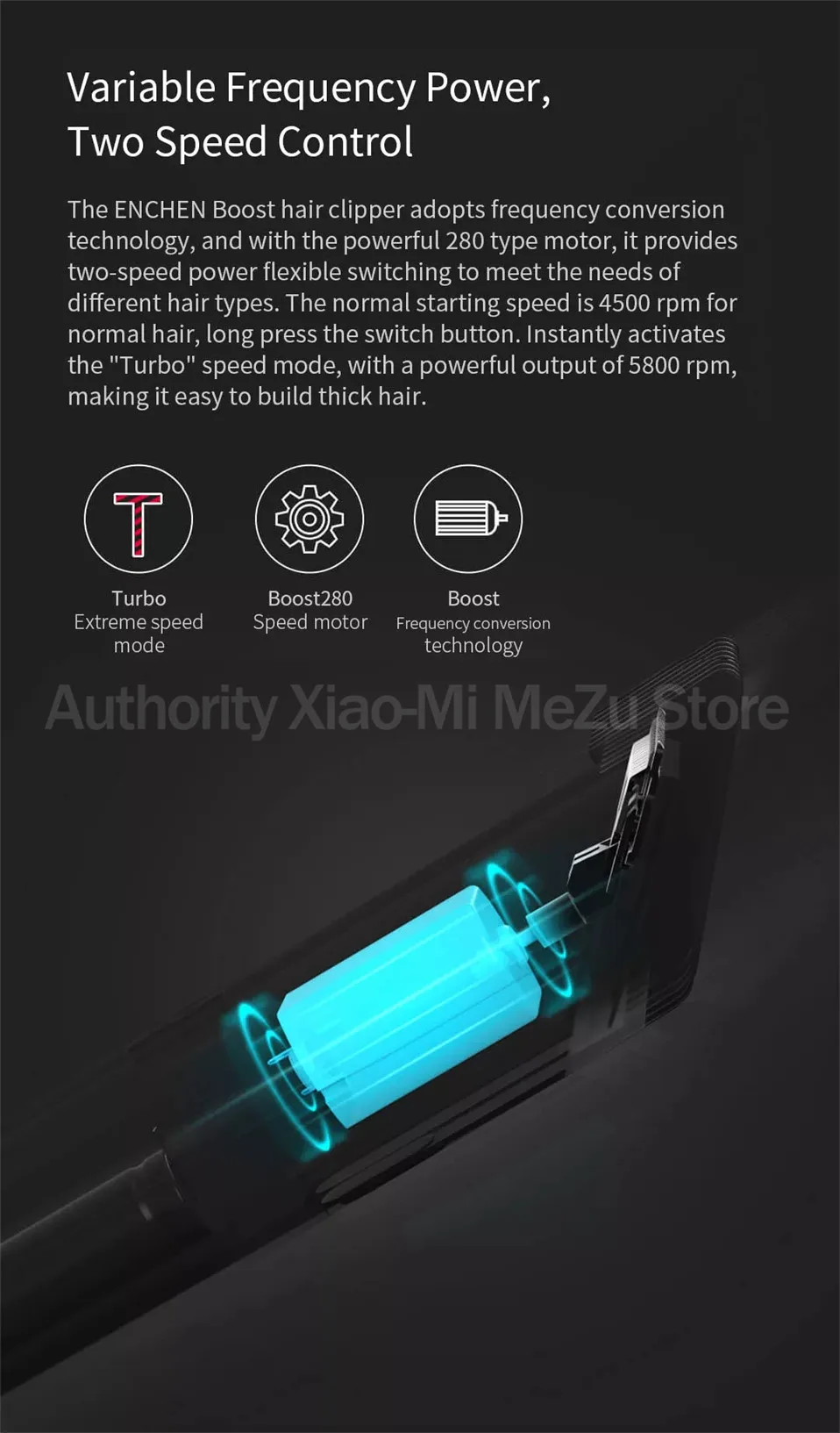 Xiaomi Mi Enchen Boost USB электрическая машинка для стрижки волос с двумя скоростями Керамический Резак Быстрая зарядка триммер для волос детская машинка для стрижки волос