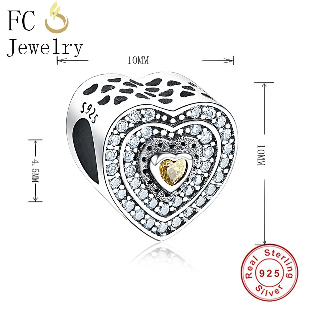 FC ювелирные изделия подходят оригинальный бренд Шарм браслет серебро 925 пробы