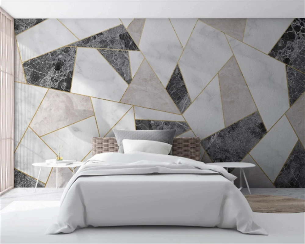 Beibehang behang пользовательские спальня гостиная украшения картина Современные high end