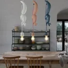 Светодиодные подвесные светильники в скандинавском стиле БелКА из смолы, современные потолочные светильники в виде животных для детской комнаты, кухни, лофта, декоративные осветительные приборы для ЕССШАВеликобритании