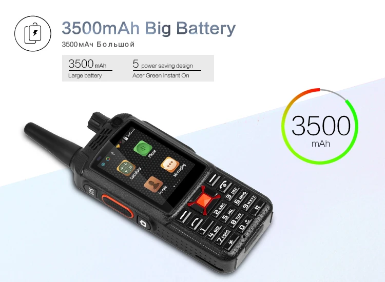Alps F22+ Zello PTT рация телефон MTK6572W 3500 мАч Battey 2,4 ''сенсорный экран Android 4.4.2 двойная камера мобильный телефон на две sim-карты