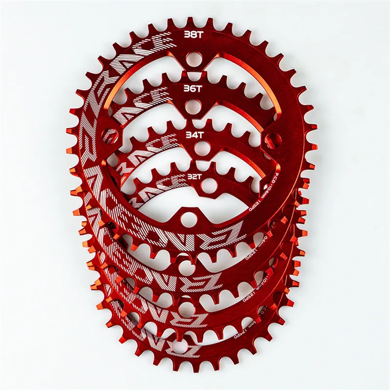 ZRACE Updated Bike Chainring 32T/34T/36T/38T BCD104, Narrow Width tooth Bicycle Chainwheel AL7075 CNC for MTB Chain Wheel