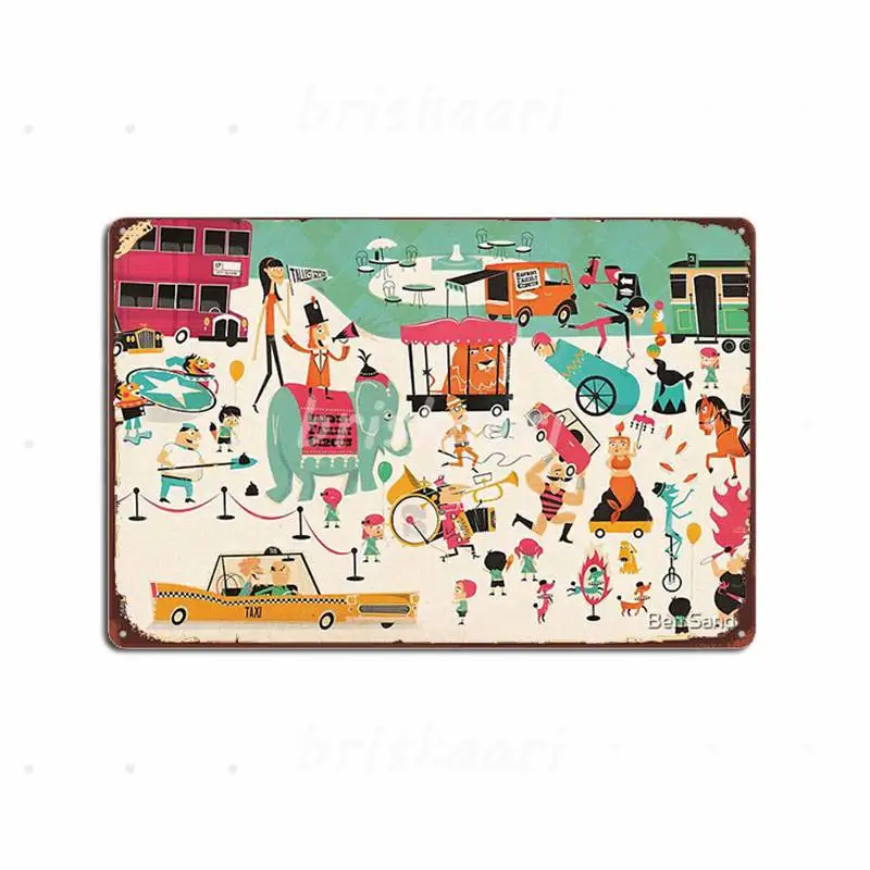 

Ивана цирк металлический пластинки со знаками Ретро настенная вечерние металлический Плакаты