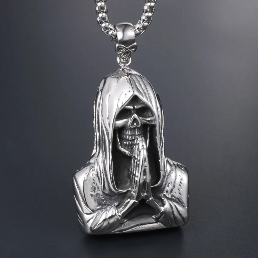 Серебряный кулон Thomas Death Plated и ожерелье серебряного цвета украшение в виде сердца