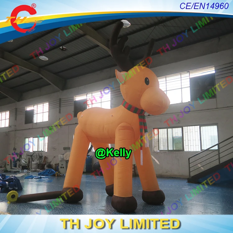 Гигантский надувной Рождественский олень 4 м/6 м/8 м мультфильмы для улицы