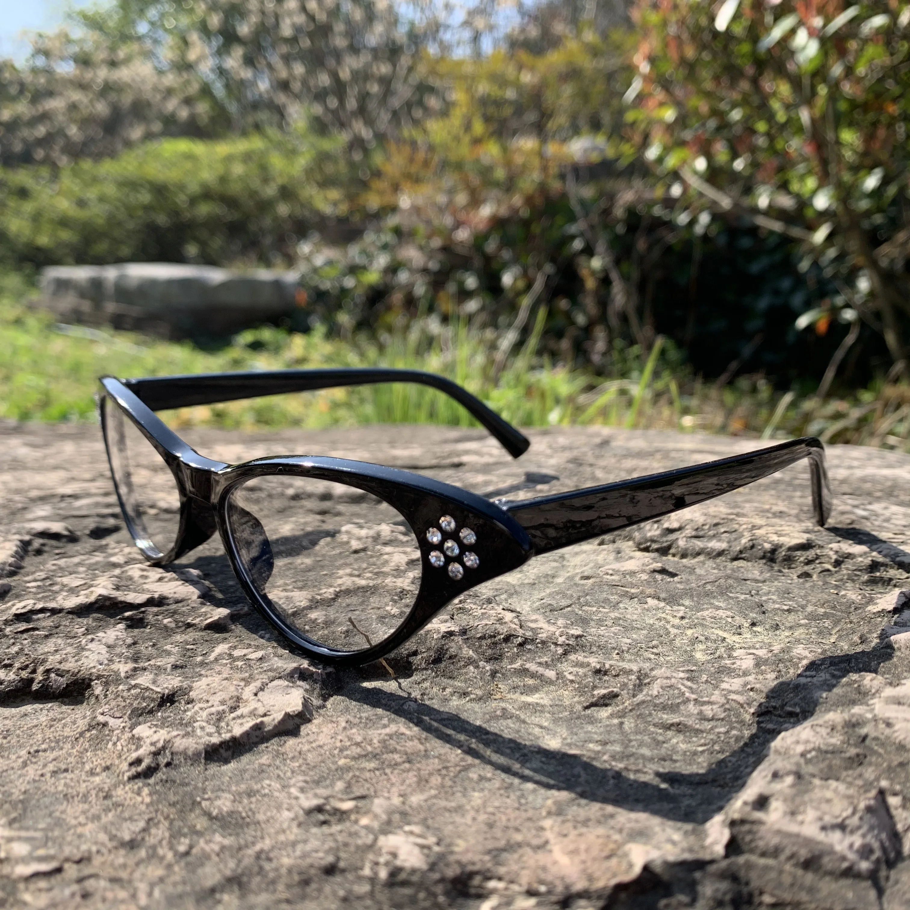 Ретро очки кошачий глаз для женщин 2020 Роскошные брендовые винтажные Стразы