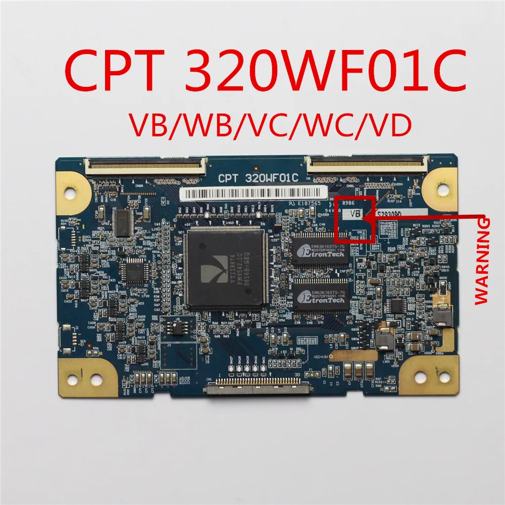 ТВ t con плата CPT 320WF01C VB WB VC WC VD логическая оригинальное оборудование Бесплатная