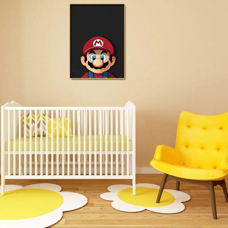 

Classic Video Game Super Mario Wall Picture Poster Canvas Painting Mural Nordic Living Room Home Decoration