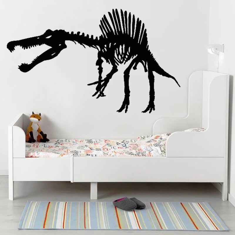 

Dinosaur Skeleton Wall Sticker Skull Bones T-Rex Decal Tyrannosaurus Home Decor Kids Boys Room Decoration Art Mural Creative