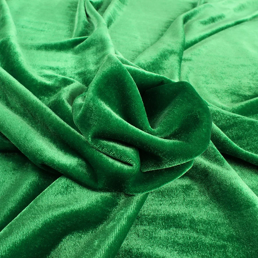 Трикотажный эластичный бархатный материал плиссированный для спортивного