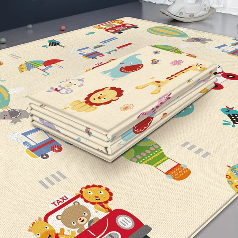 Non-Toxic Foldable Baby Play Mat Educational Children's Carpet in the Nursery Climbing Pad Kids Rug Activitys Games Toys 180*100