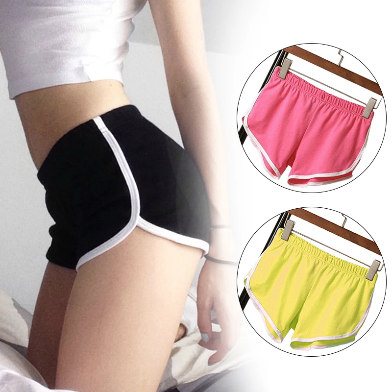 Ladies Fitness Wearing Comfortable Sports Running Shorts Female Cotton Casual Stretch Home Yoga Beach Wear | Спорт и развлечения