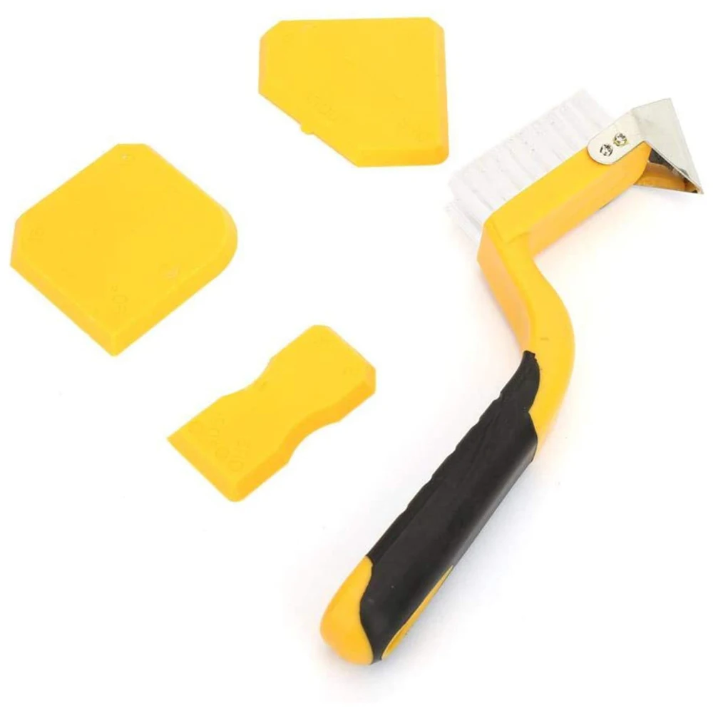 

Joint Sealant Silicone Edge Grout Remover Scraper Set Glass Hand Building Tools Bathroom Fixture Combination Caulking Tool Kit