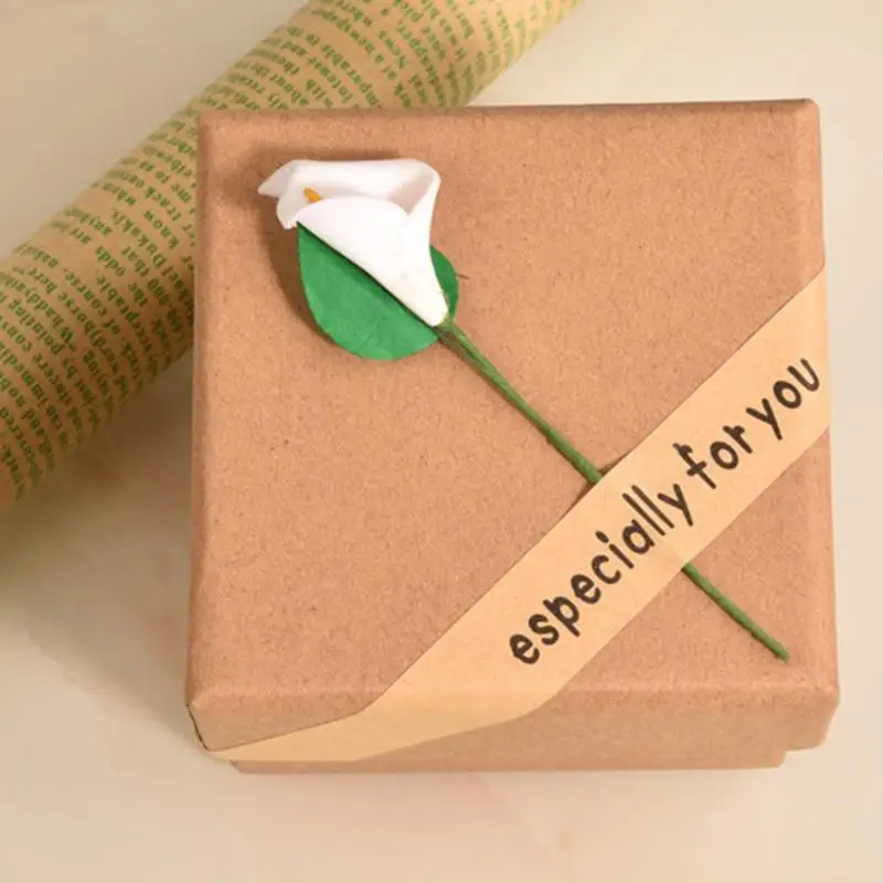 1 шт. квадратная коробка для хранения ювелирных изделий свадебная картонная