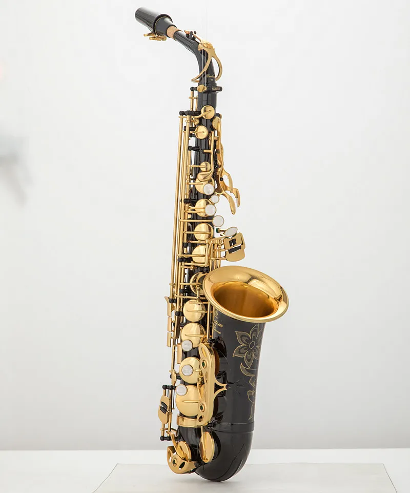 Профессиональный альт саксофон 82Z сделано в Японии золотистый с ремешком язычком