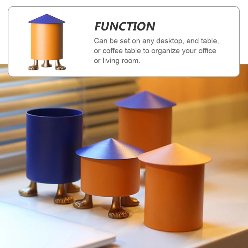 

1Pc Lovely Pen Holder Decorative Pen Storage Bucket Cosmetic Brush Tool Holder