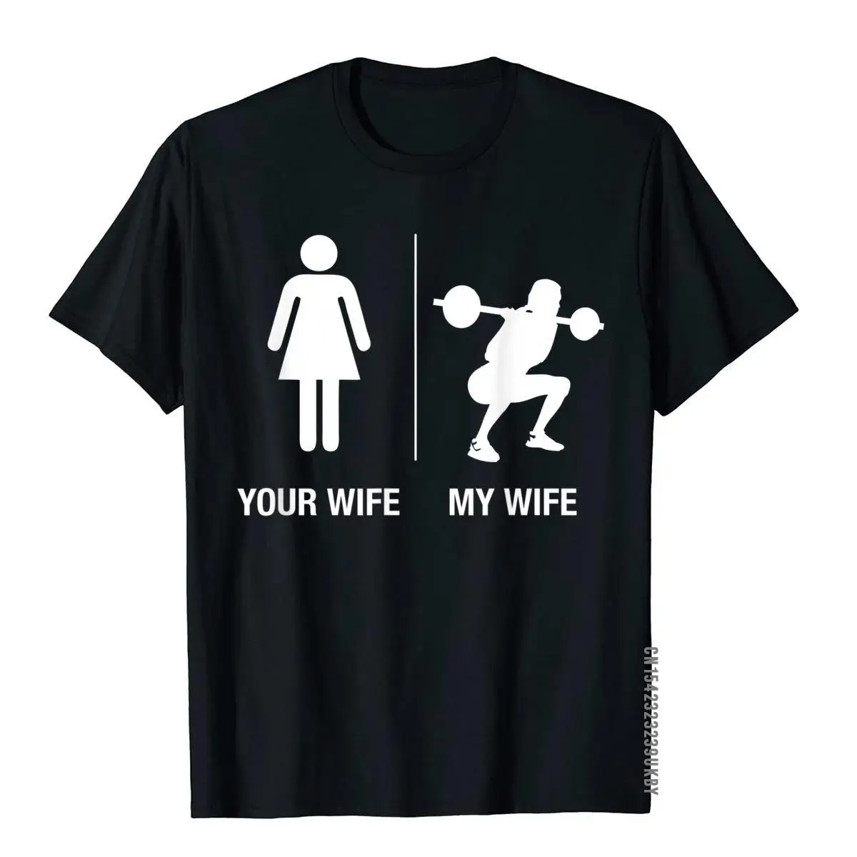 

Mens Your Wife My Wife Weightlifting Shirt Funny Husband Gift T Shirt Tees Hot Sale Cotton Design Casual Men's T-Shirts