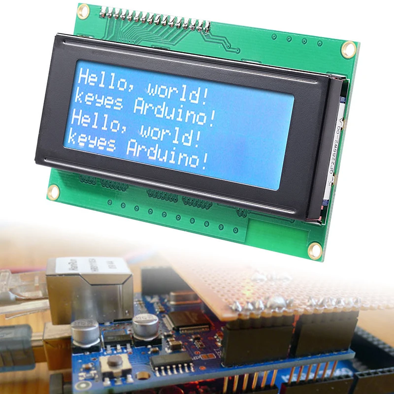 LCD 2004 + I2C 20x4 2004A синий/зеленый экран HD44780 символ w/ IIC/I2C серийный интерфейс адаптер