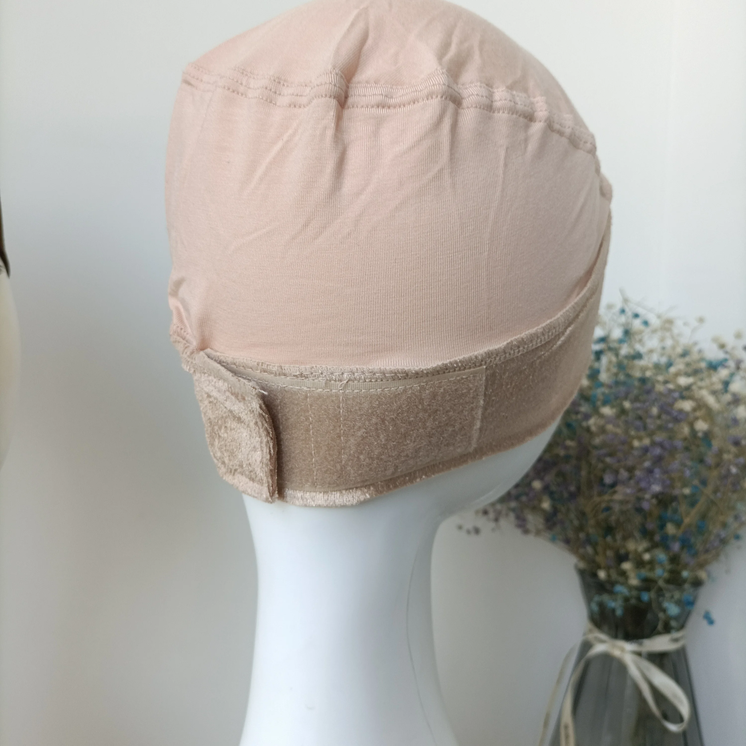 S Wig Grip Cap с регулируемой липучкой для пациентов раком бархатная головная повязка