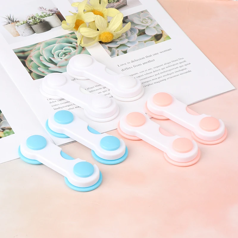 5 piezas de pl&aacute;stico para protecci&oacute;n de seguridad para beb&eacute;s, productos de seguridad para ni&ntilde;os en armarios, cajas, cerradura de puerta de caj&oacute;n-1