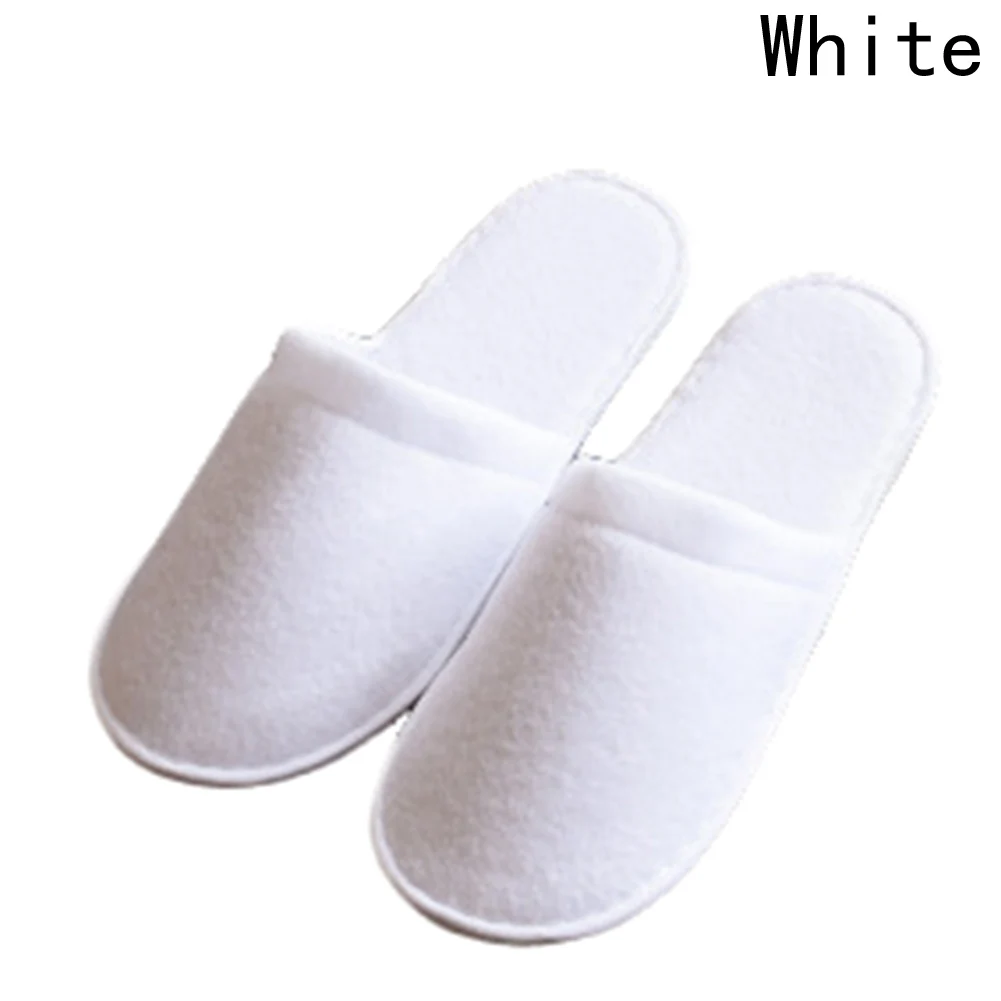 1 Pairs Anti Slip Unisex Flat Disposable Slipper Lightweight Fluffy Sanitary Hotel travel Use Brushed Slippers | Дом и сад