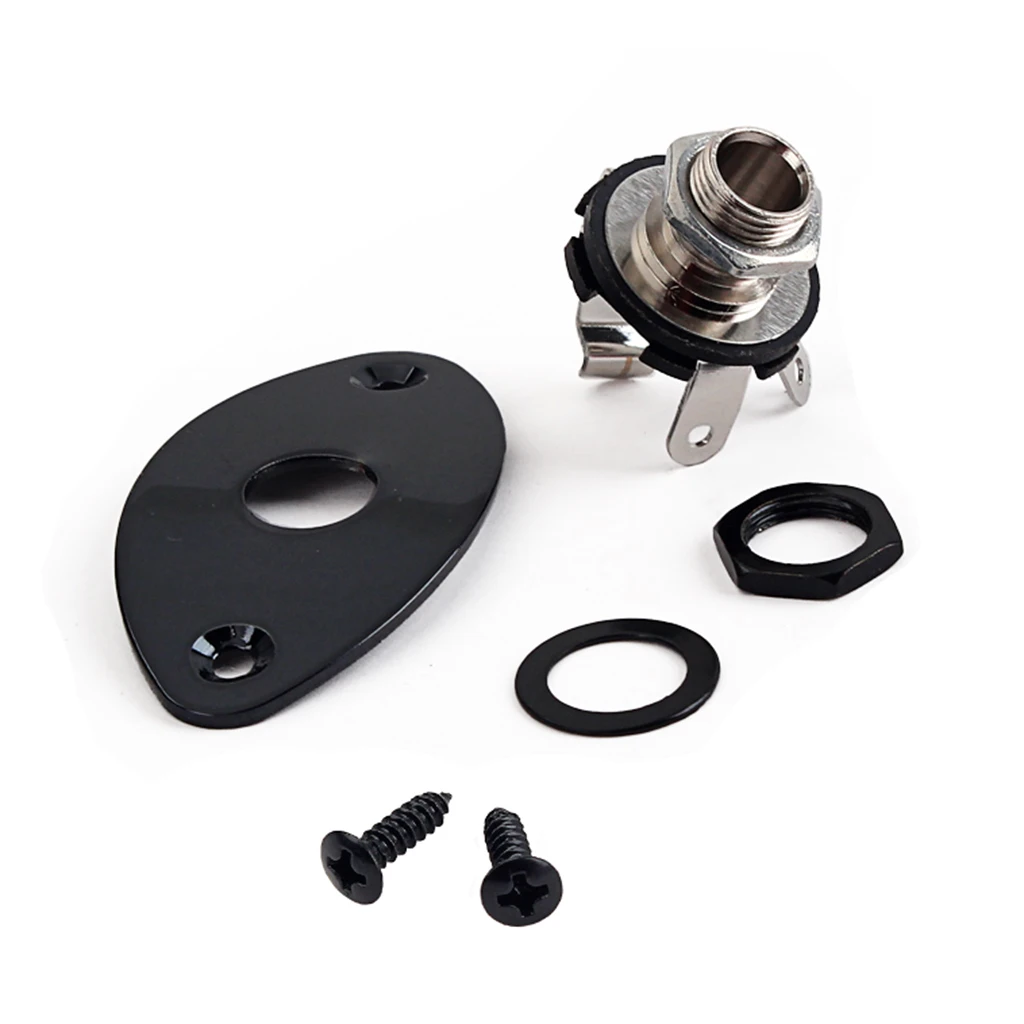 

Oval Guitar Socket Jack Plate for