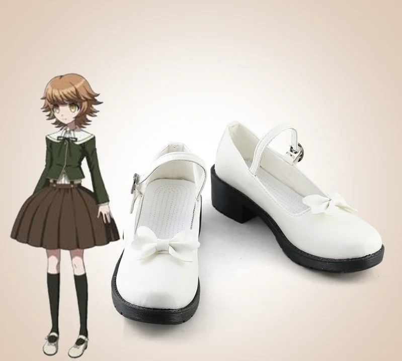 Женские туфли для косплея Danganronpa 2 Chihiro Fujisaki с круглым носком девочек |